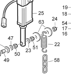 ŁAŃCUCH PODNOSZENIA SSAWY CT110 poz 22